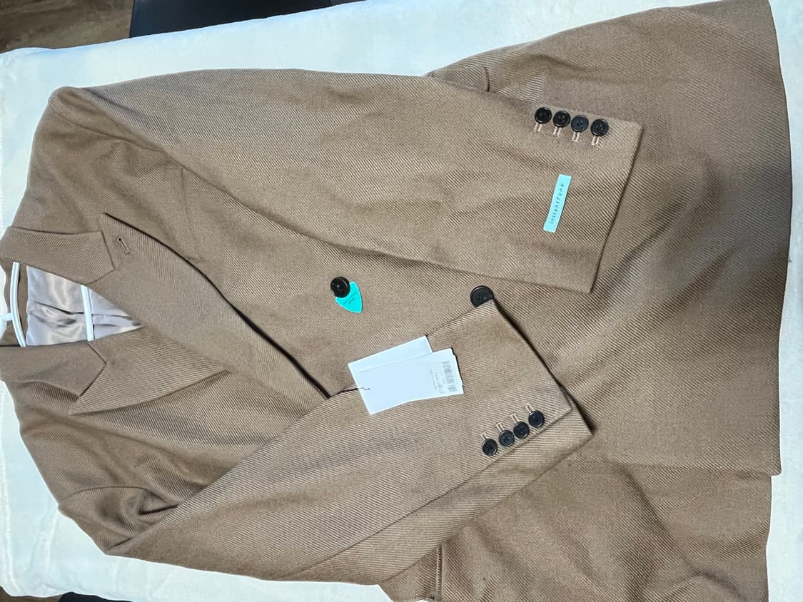 벨티드 더블 울 자켓 카멜 L 상품이미지2