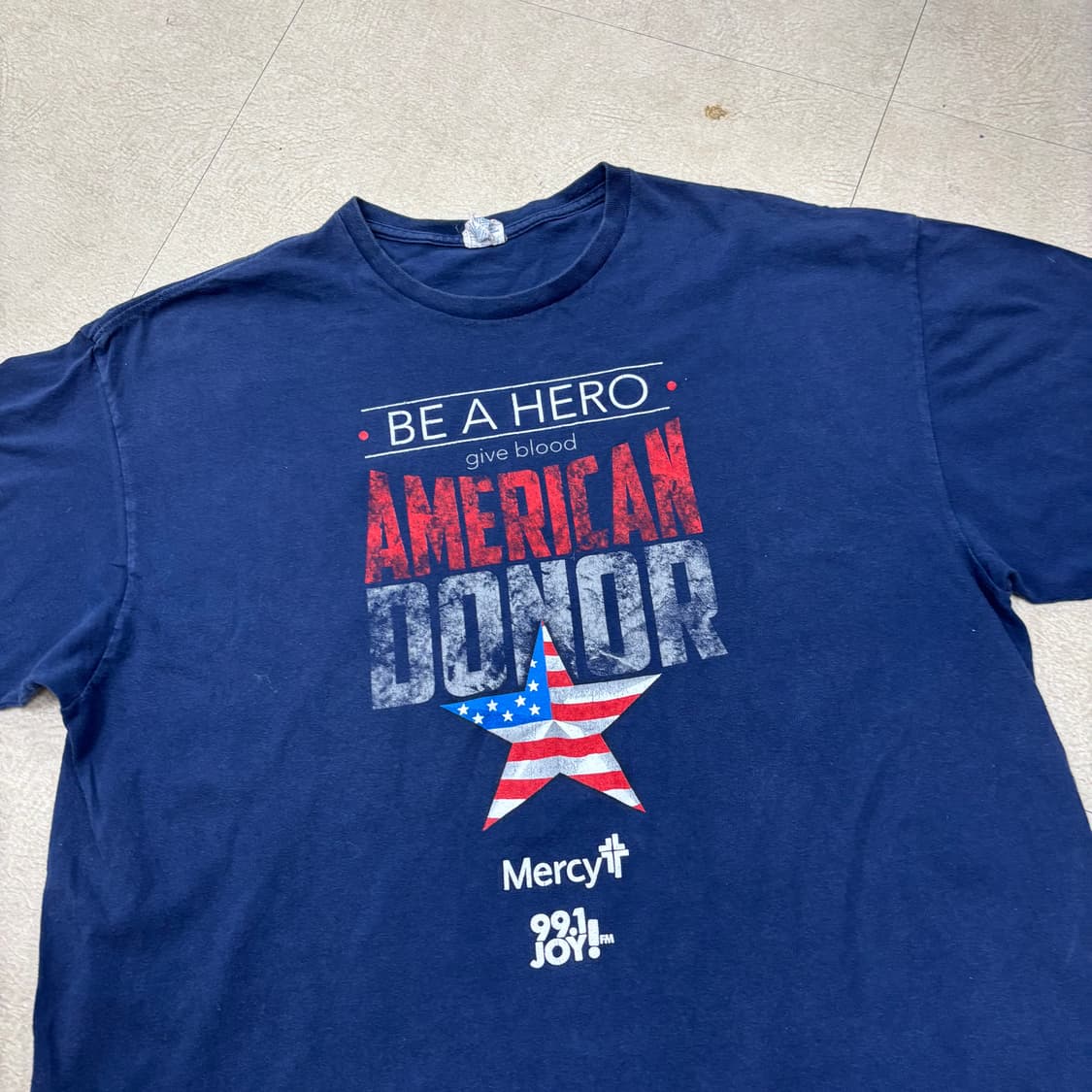 델타 빈티지 American Donor 헌혈 반팔 티셔츠 상품이미지2