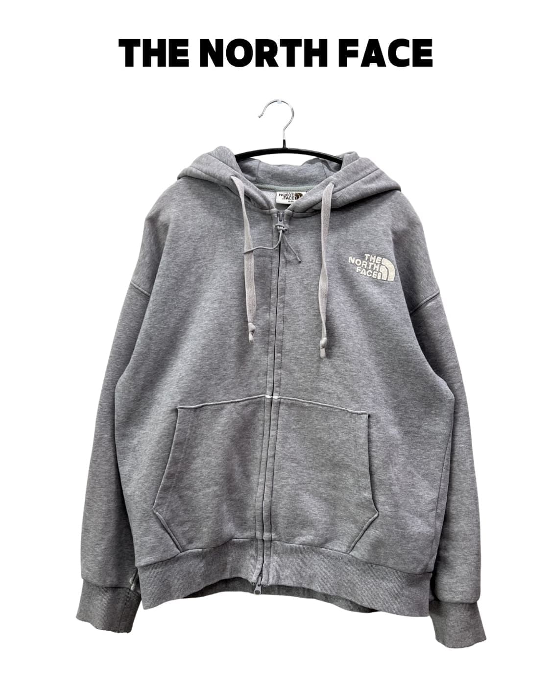 (95) 노스페이스 화이트라벨 패치로고 후드집업 그레이 상품이미지1