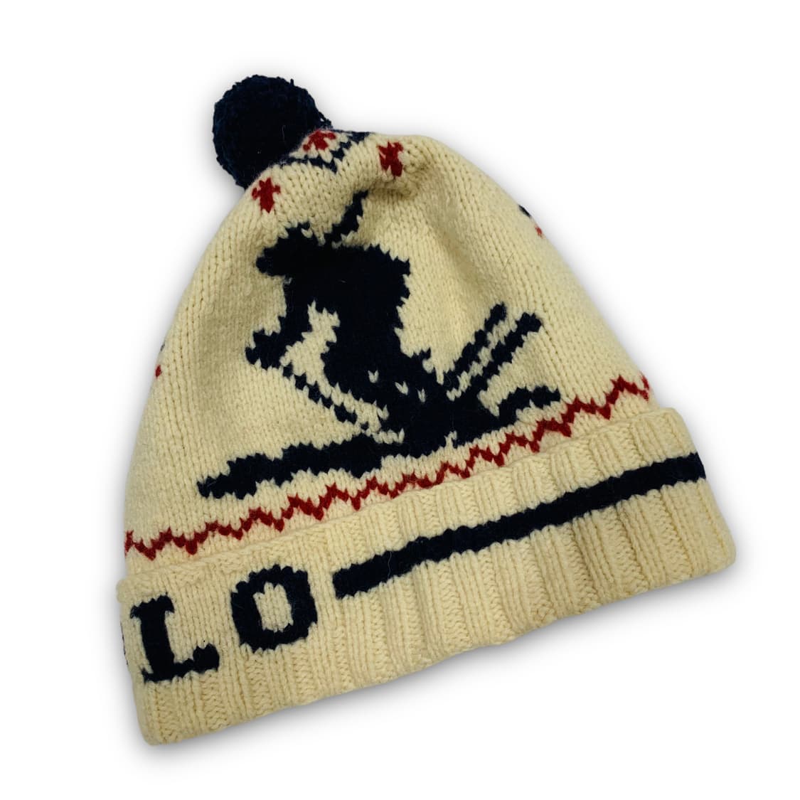 폴로 랄프로렌 데드스탁 램스 울 스키 빈티지 비니 상품이미지2