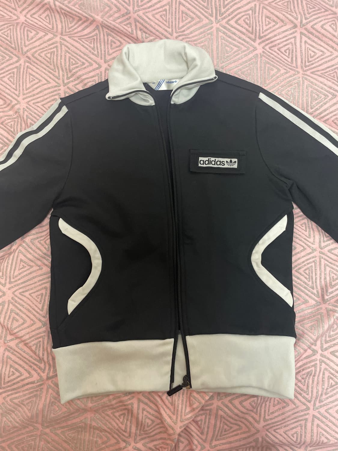 아디다스 브뤼셀 흰 검 트랙탑 긴팔 져지 90 상품이미지2