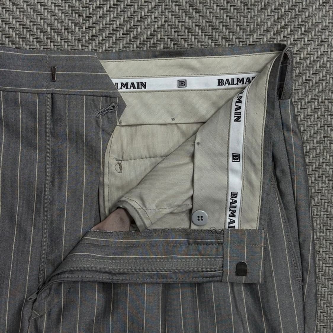 발망 스트라이프 슬랙스 v1716 상품이미지5