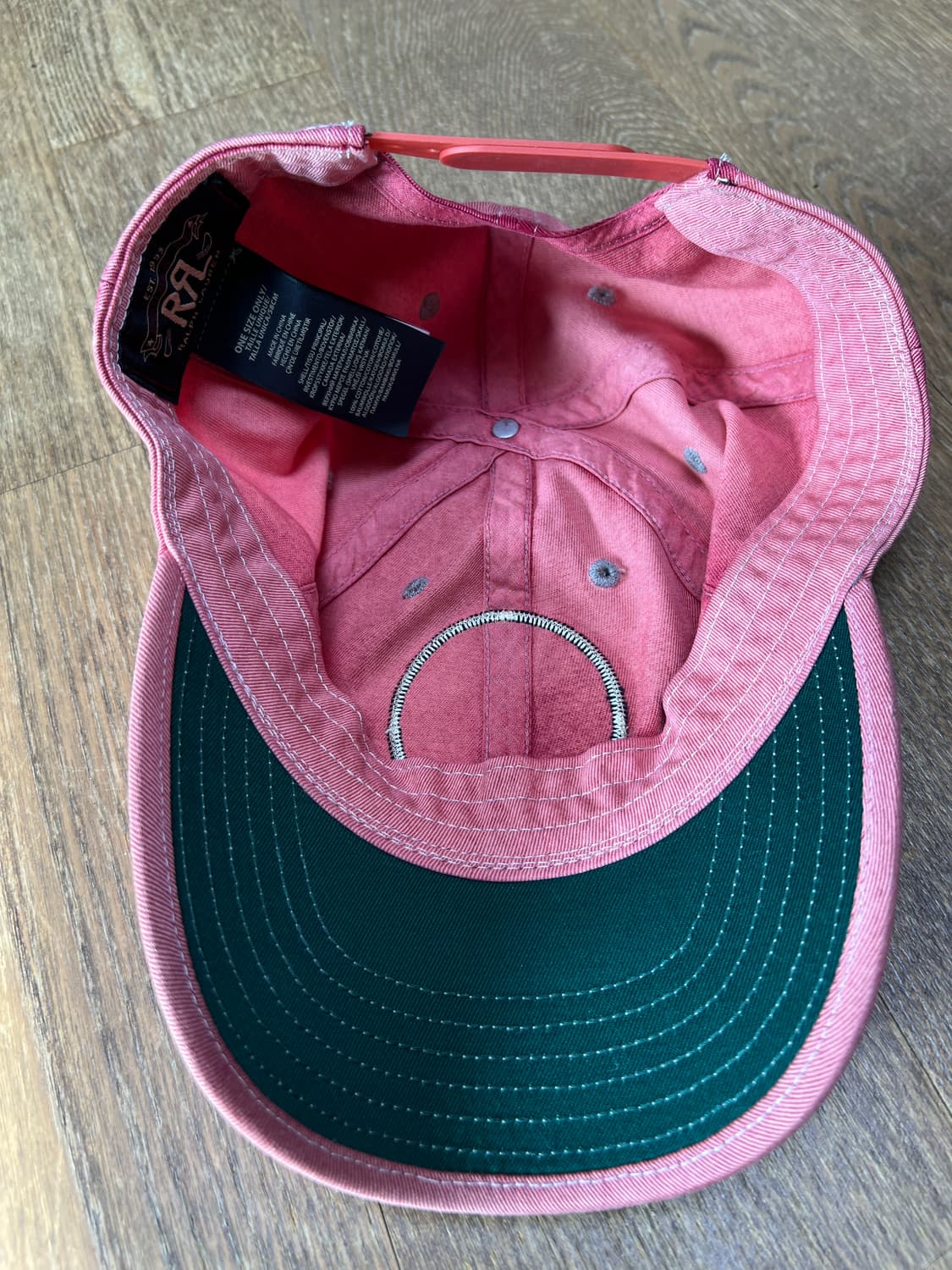 더블알엘 볼캡 윙캡 핑크 미품 상품이미지2