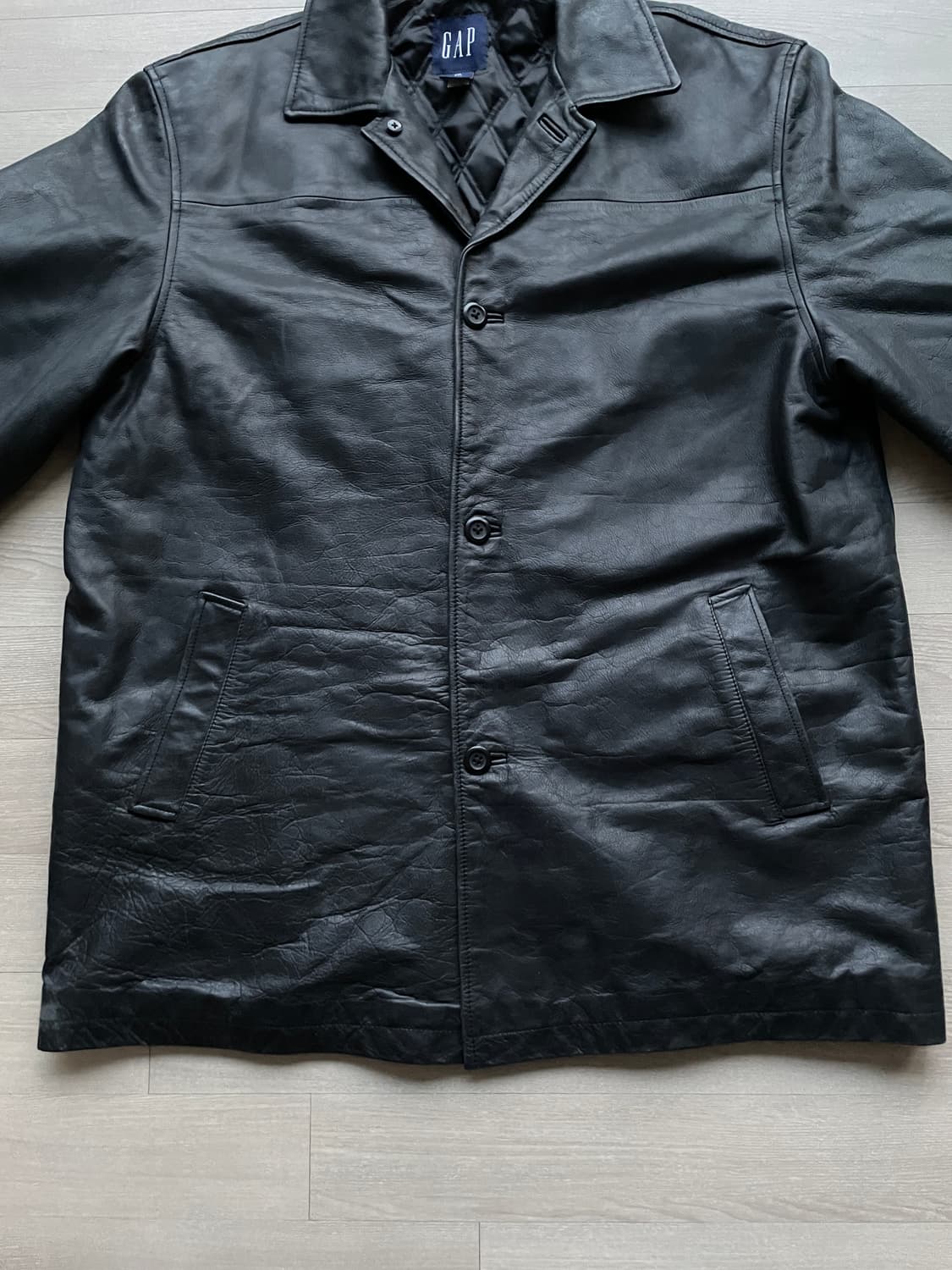 90s 올드갭 레더 카코트 gap carcoat 상품이미지5