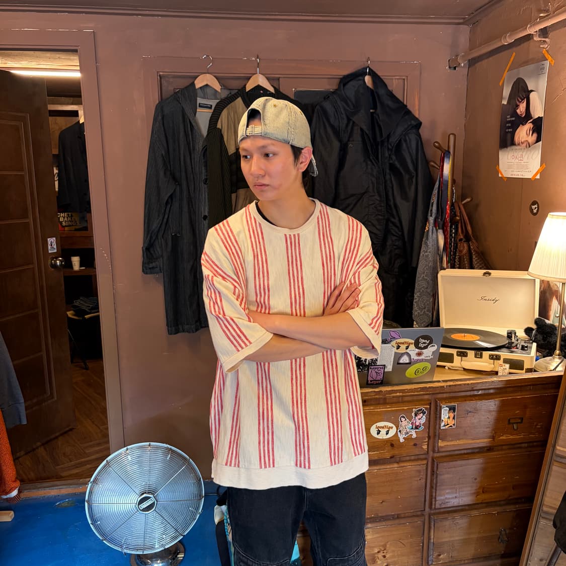 RED STRIPE SLUP COTTON T-SHIRTS 상품이미지6
