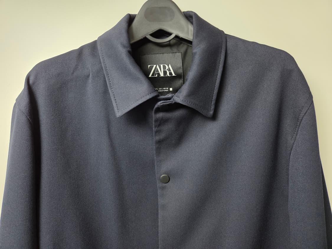 ZARA자라 비스코스 네이비 자켓 L판매 (봄,가을 간절기) 상품이미지4