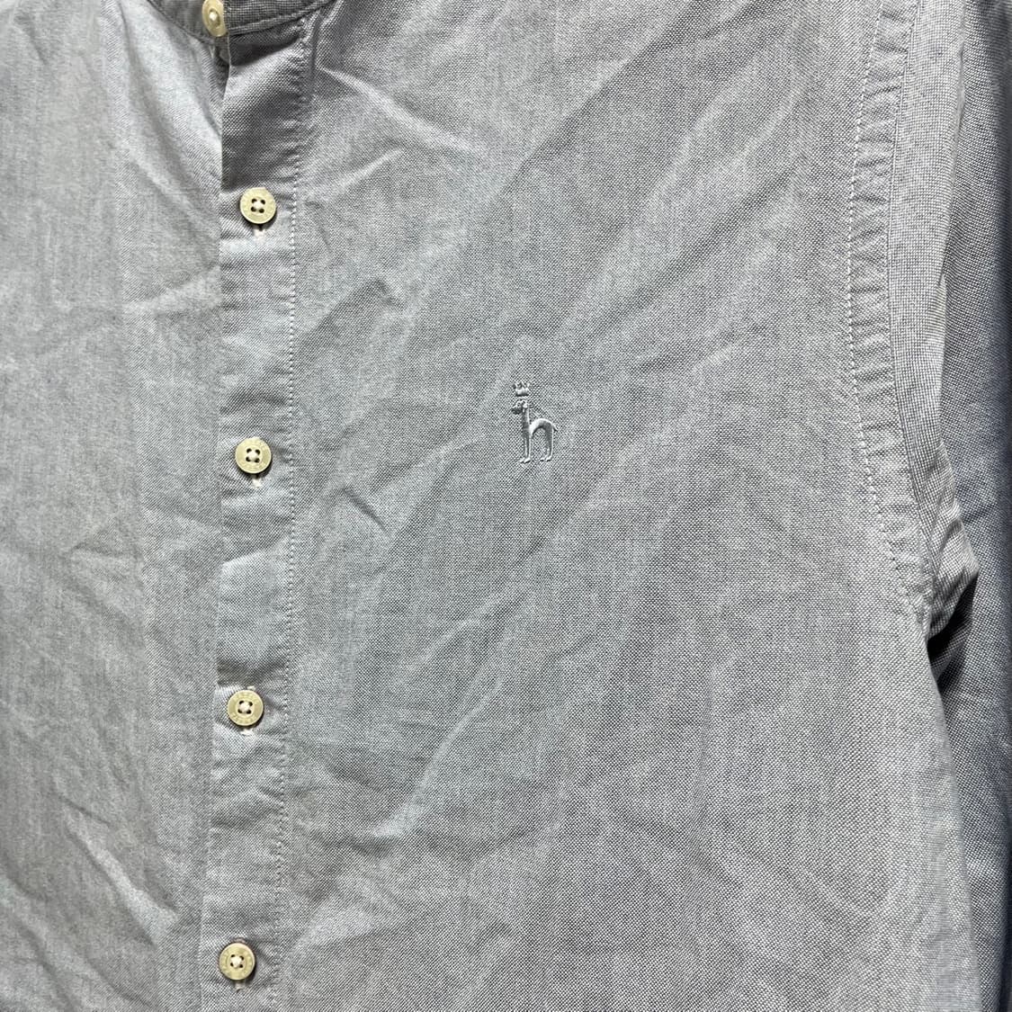 [L] 헤지스 남성 헨리넥 긴팔 셔츠 청남방 상품이미지5