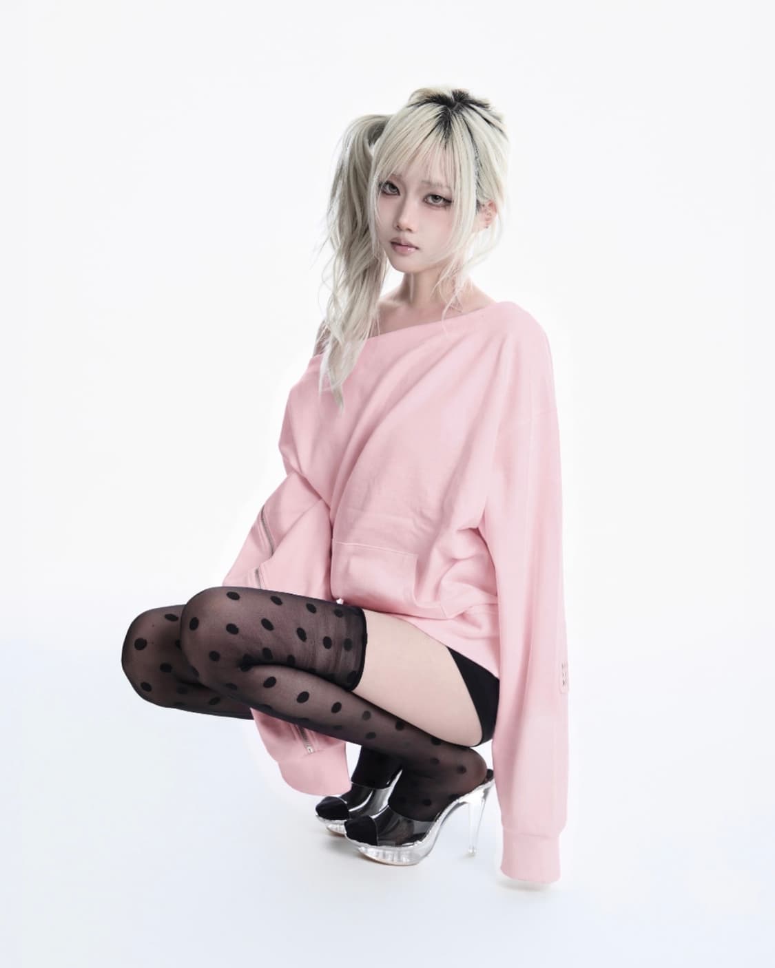 Kyoii KY03-CROSS SHOULDER SWEATSHIRT 상품이미지5