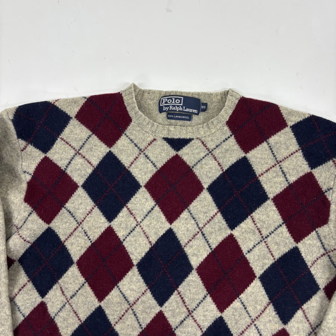 폴로 램스울 아가일 니트  상품이미지5