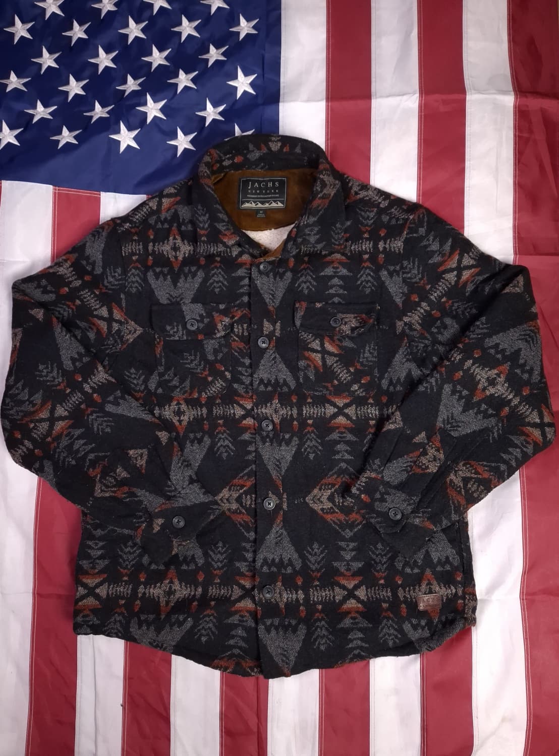 오리지날 JACHS 아즈텍 나바호 패턴 셔츠 자켓 상품이미지1