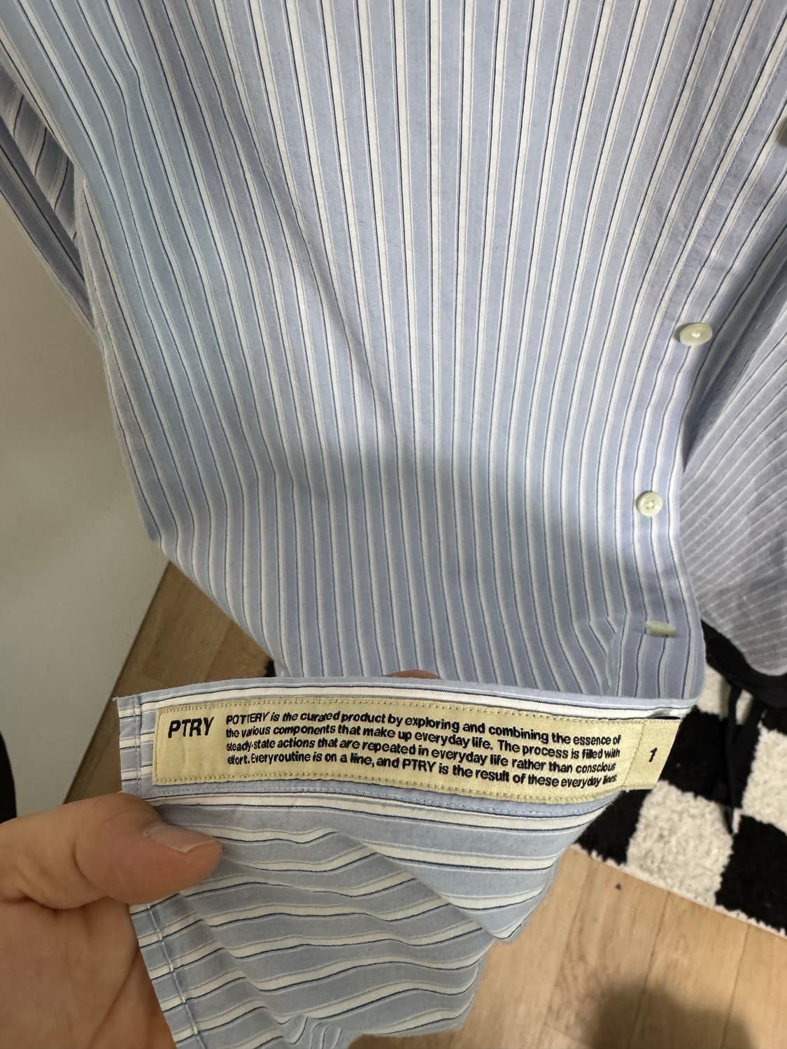 포터리 스카이 블루 셔츠 1size(급처) 상품이미지4