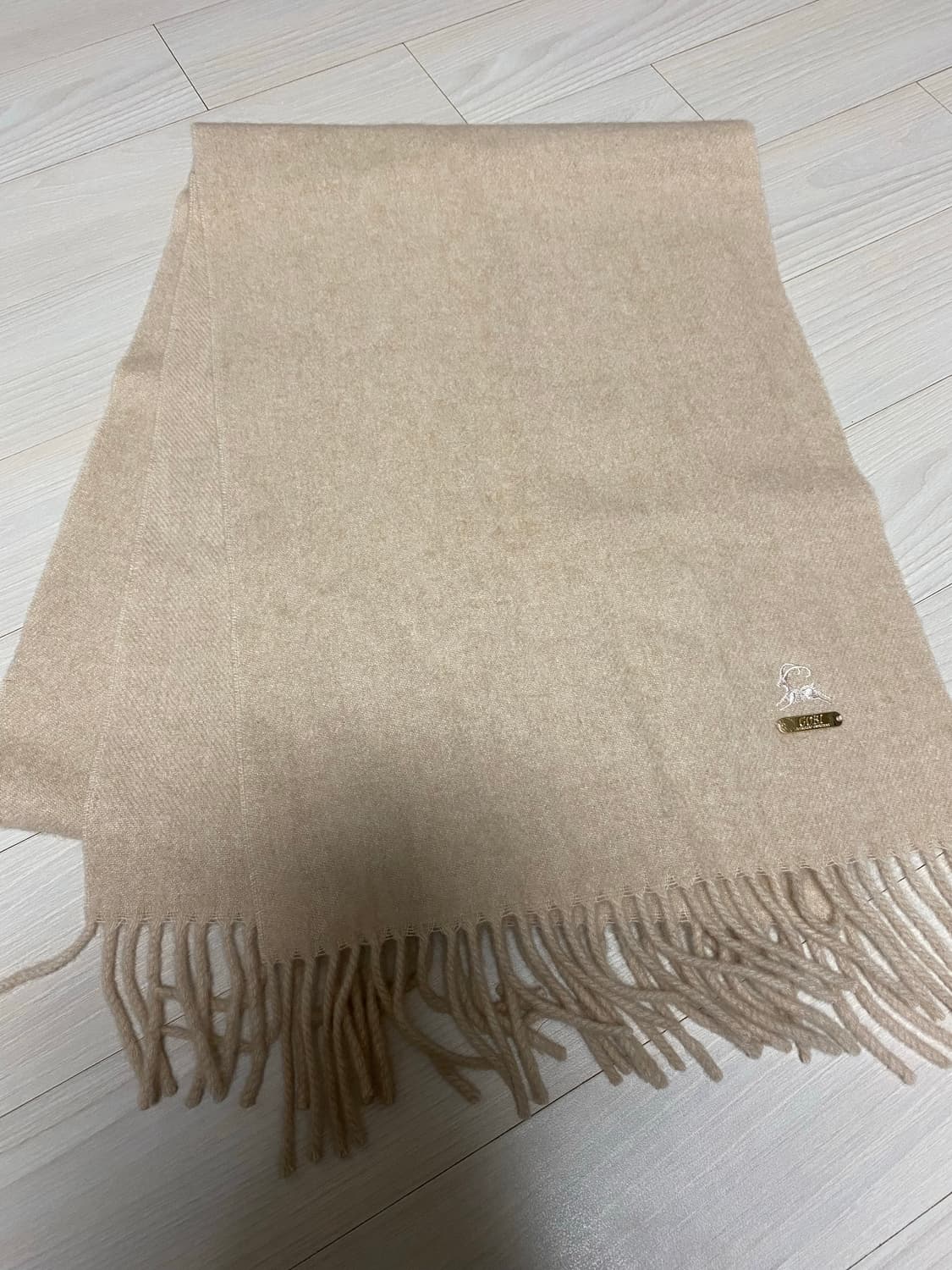 새상품)GOBI 지블링 오가닉 캐시미어 롱머플러-베이지 상품이미지4