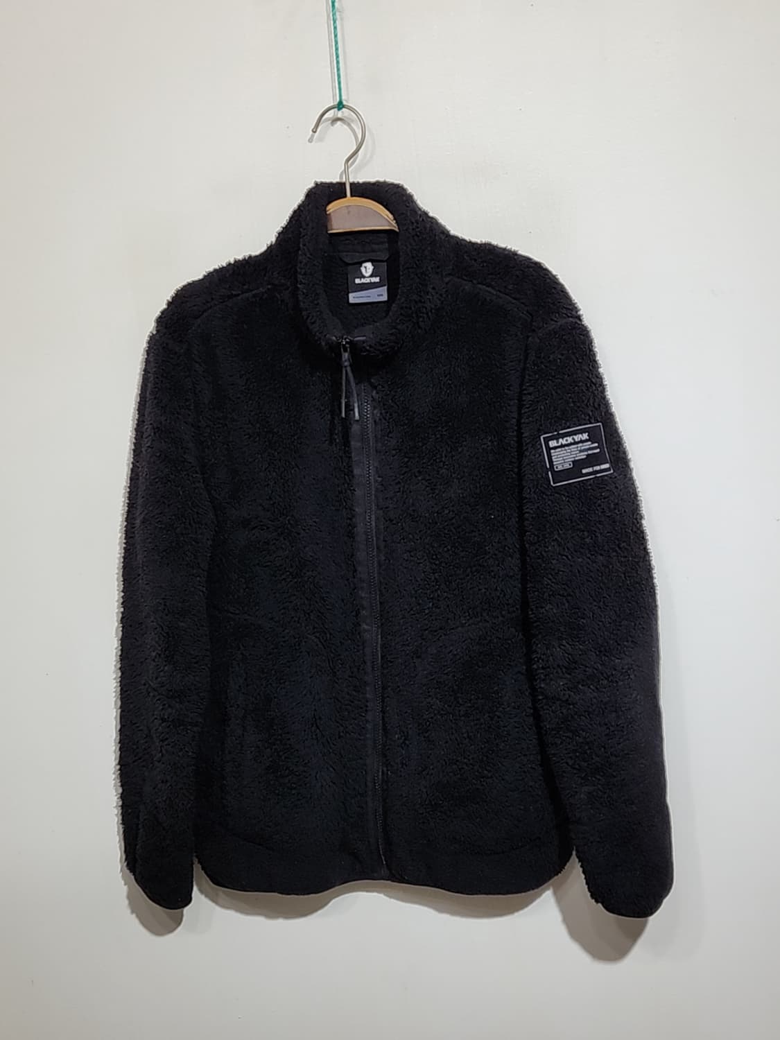 (100) 블랙야크 플리스 점퍼 검정 뽀글이 후리스 자켓  상품이미지1
