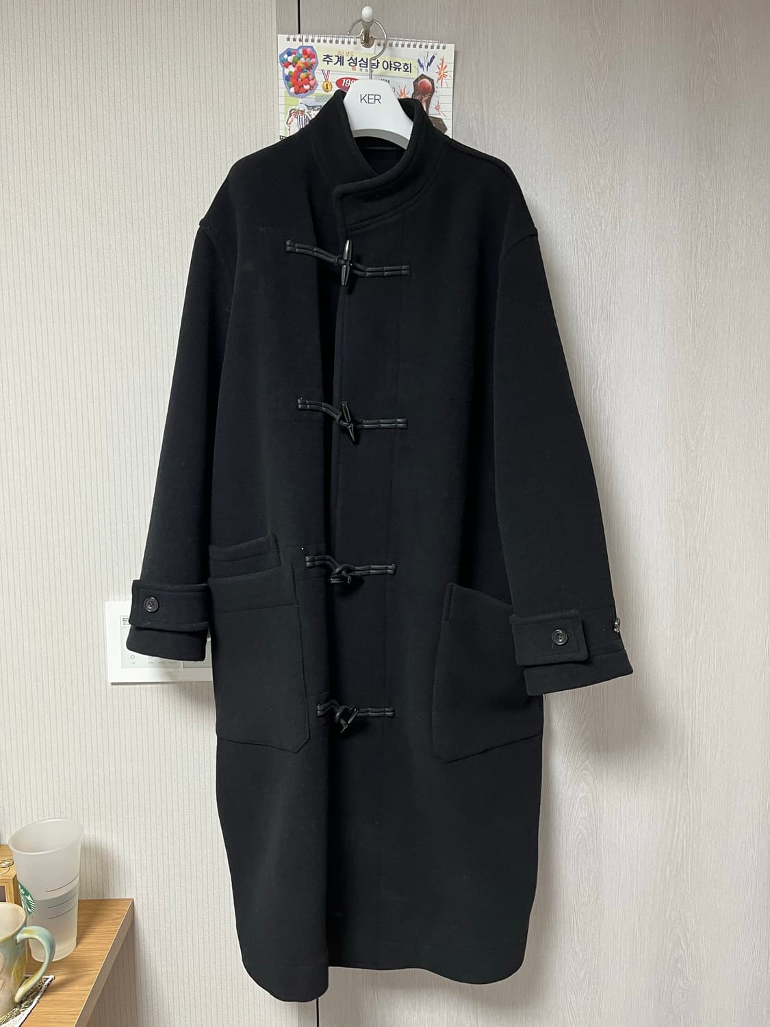 KER Duffle Coat Black 상품이미지2
