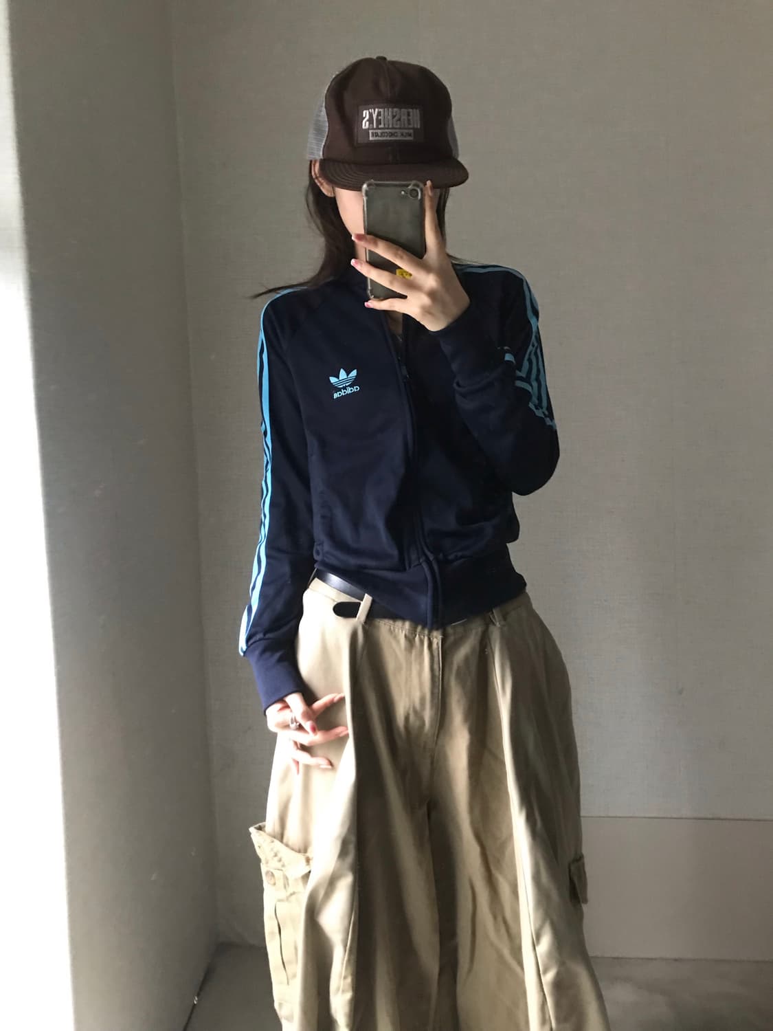 아디다스 네이비 연하늘 져지 상품이미지3