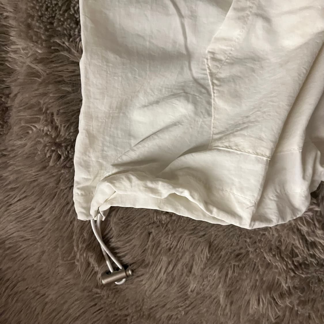 화이트 조끼 후드 바람막이 상품이미지2