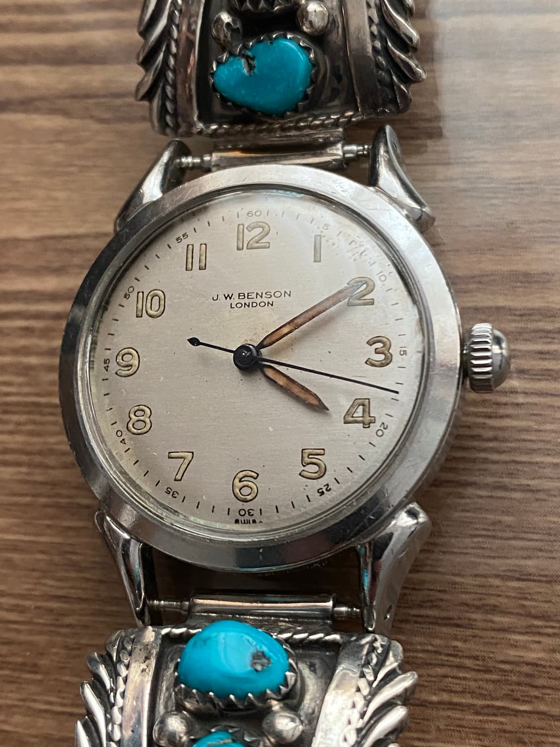 JW 벤슨 빈티지시계, 터키석 브라이슬렛 판매합니다. 상품이미지2