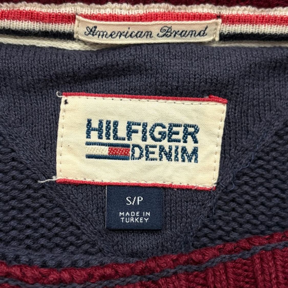 타미힐피거데님 패턴 니트 v2135 상품이미지7