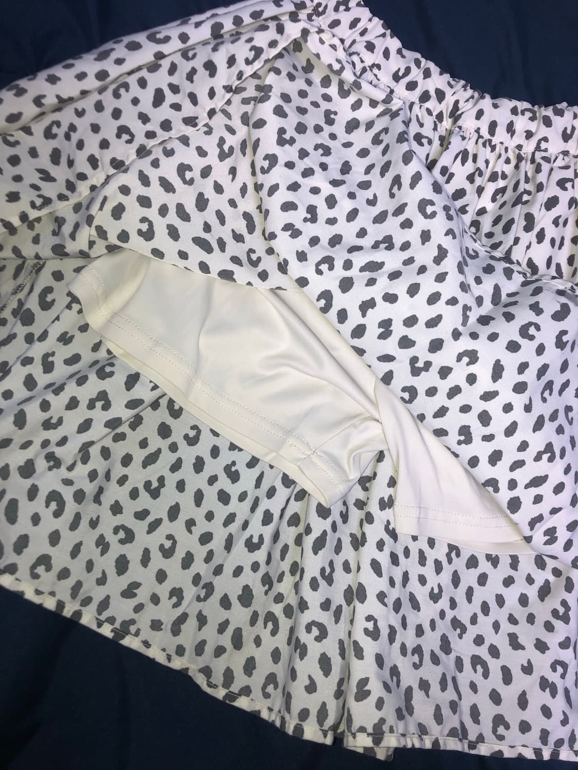 빈티지 a라인 플레어 호피 미니 미디 스커트 치마 상품이미지5