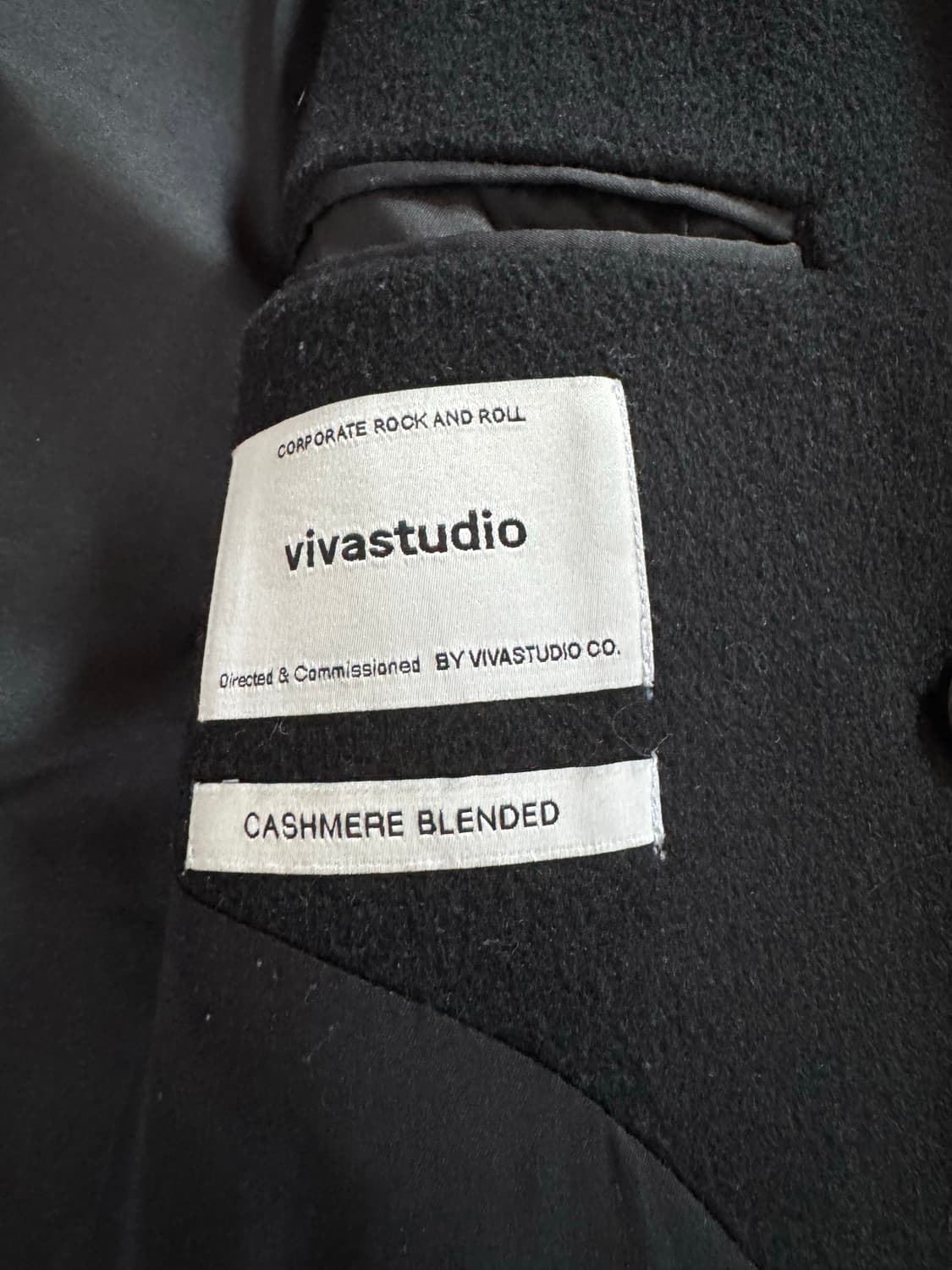 비바스튜디오 캐시미어 블렌디드 더블코트 블랙8 상품이미지2
