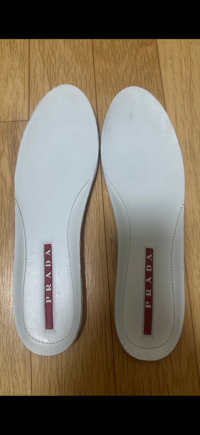 프라다 Prada 로우탑 가죽 스니커즈 (사이즈 40) 상품이미지5