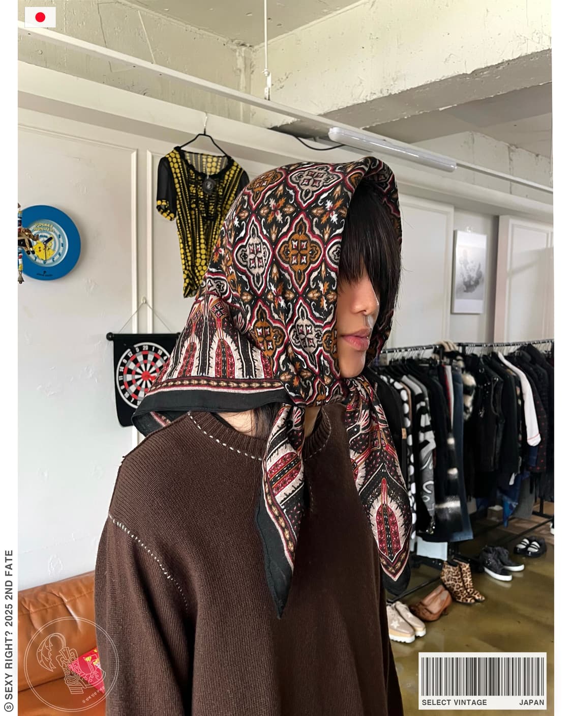 Jpn Vintage Native Pattern Wool Scarf 상품이미지1
