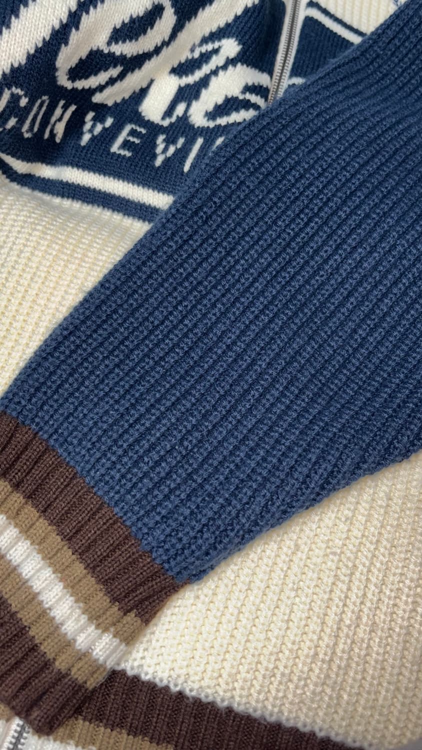 테켓 quip knit zip-up hoddie (니트 후드집업 네이비) 상품이미지6