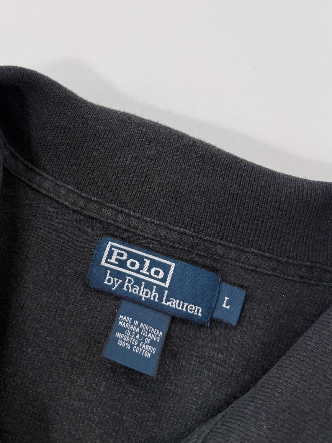 폴로 랄프로렌 오버핏 딥그레이 해비 코튼 니트 집업 상품이미지4