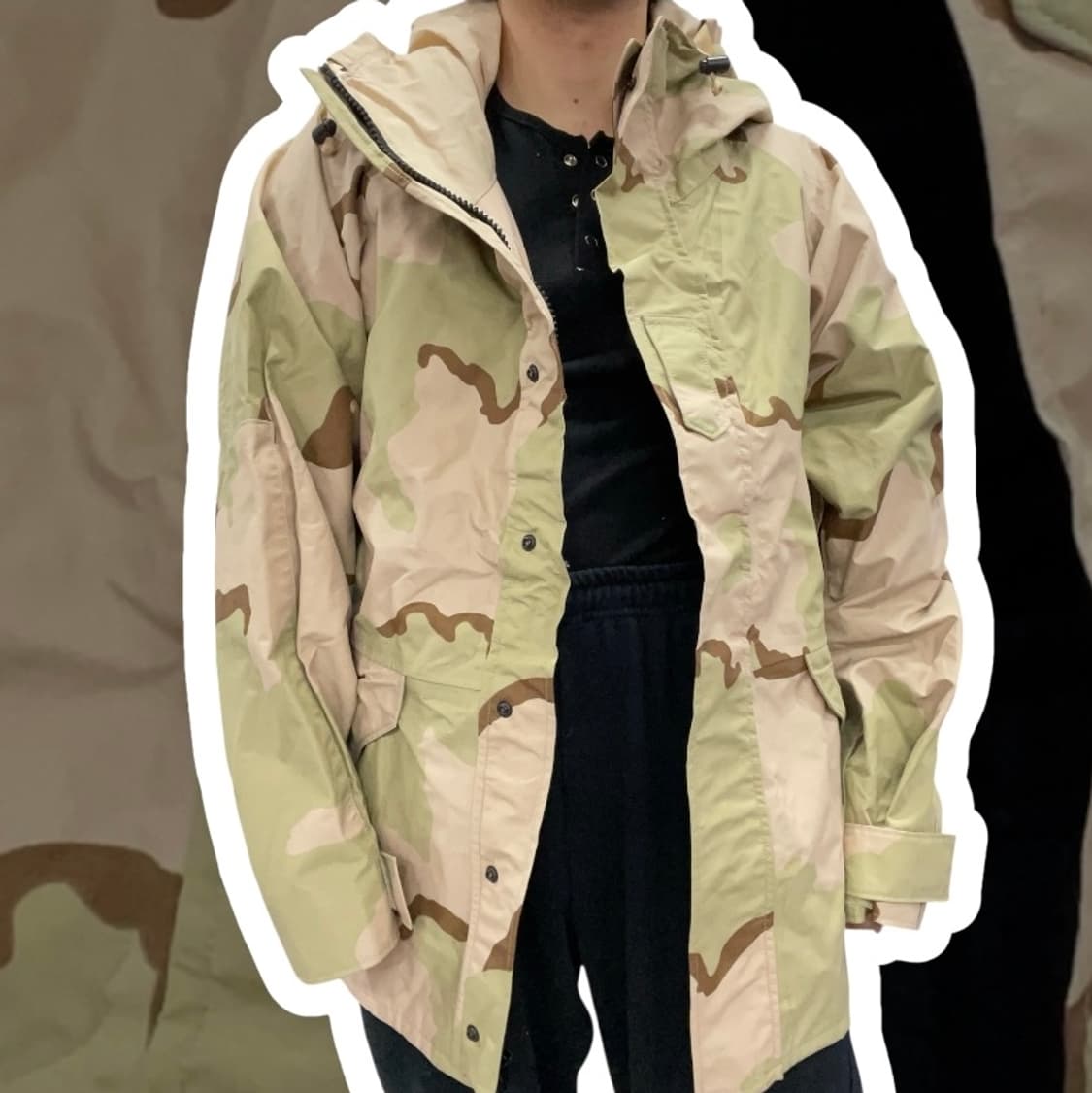 미군 이라크전 데저트 DCU 파카 고어텍스 바람막이 XL 상품이미지1