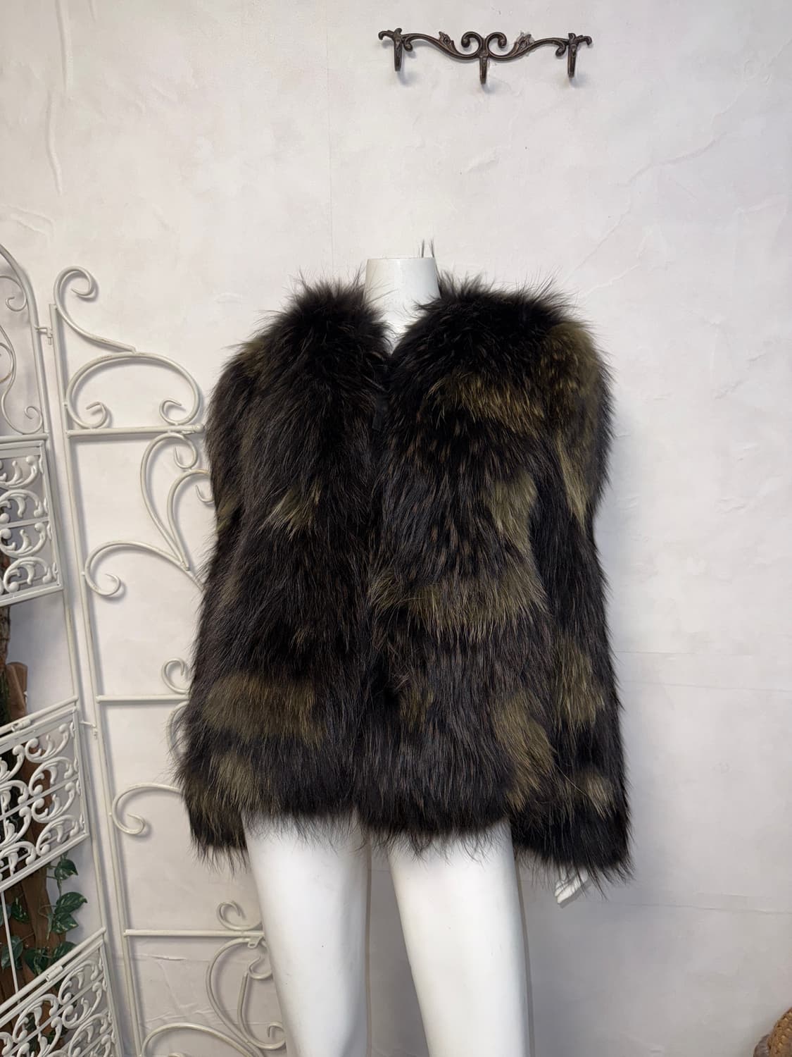 TANKUS khaki lamb skin raccoon fur jk 상품이미지6