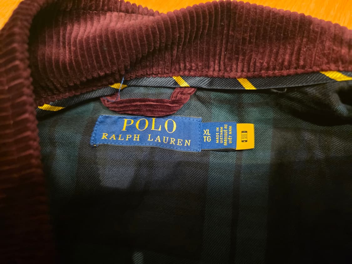 폴로 랄프로렌 코듀로이 버건디 자켓 XL 상품이미지4