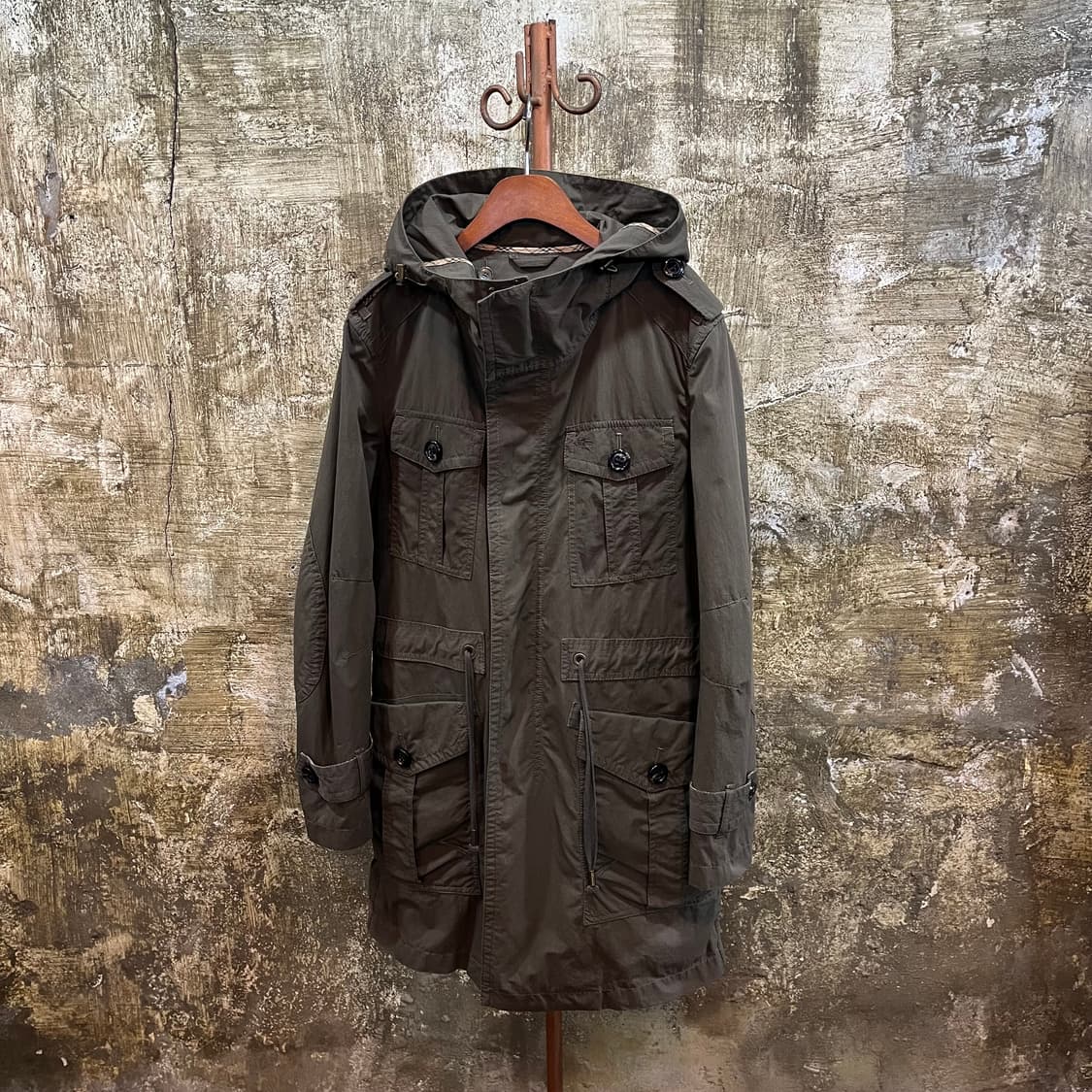 버버리 블루라벨 노바 체크 라이너 모즈 코트 상품이미지1