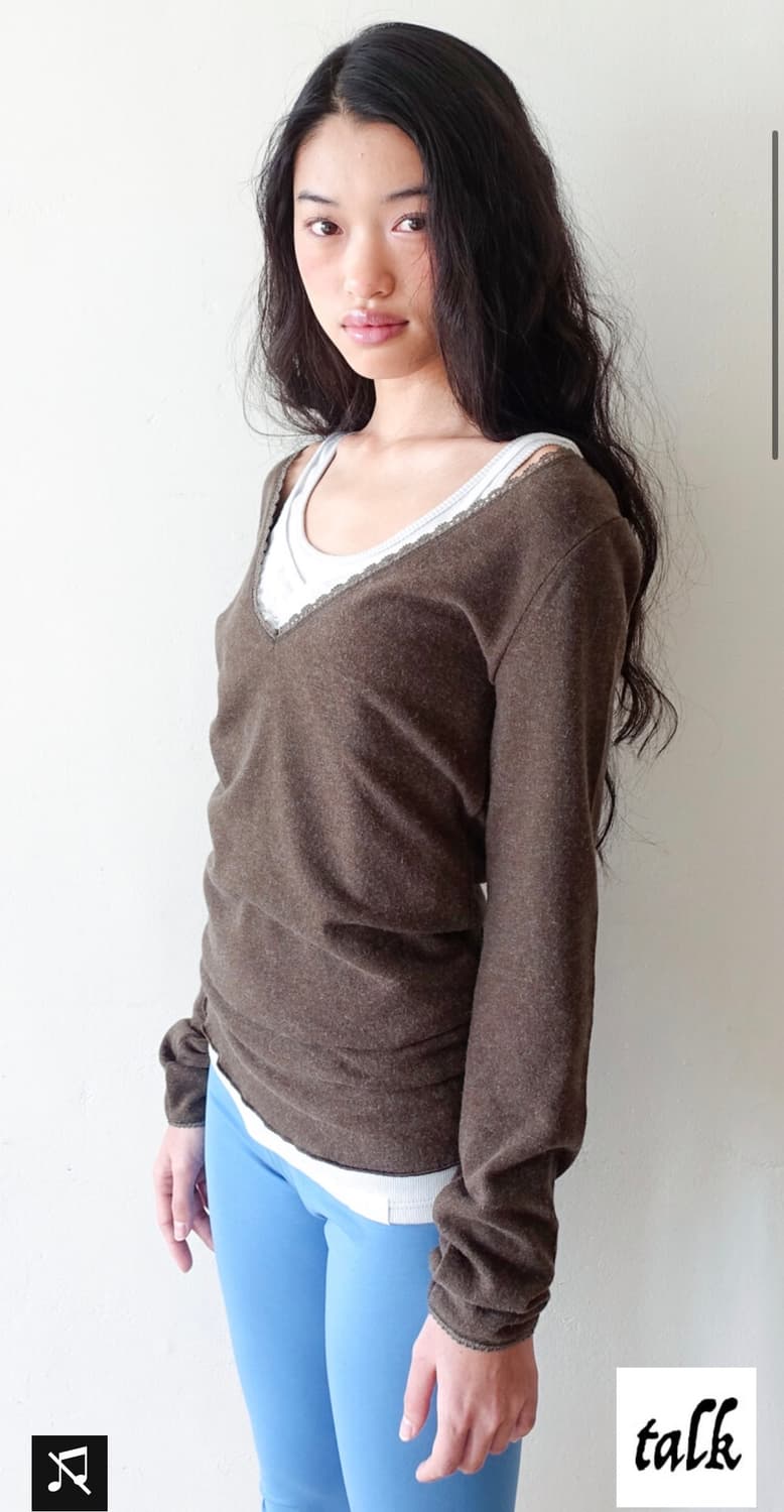 샵페어리 iris long top, khaki 상품이미지2