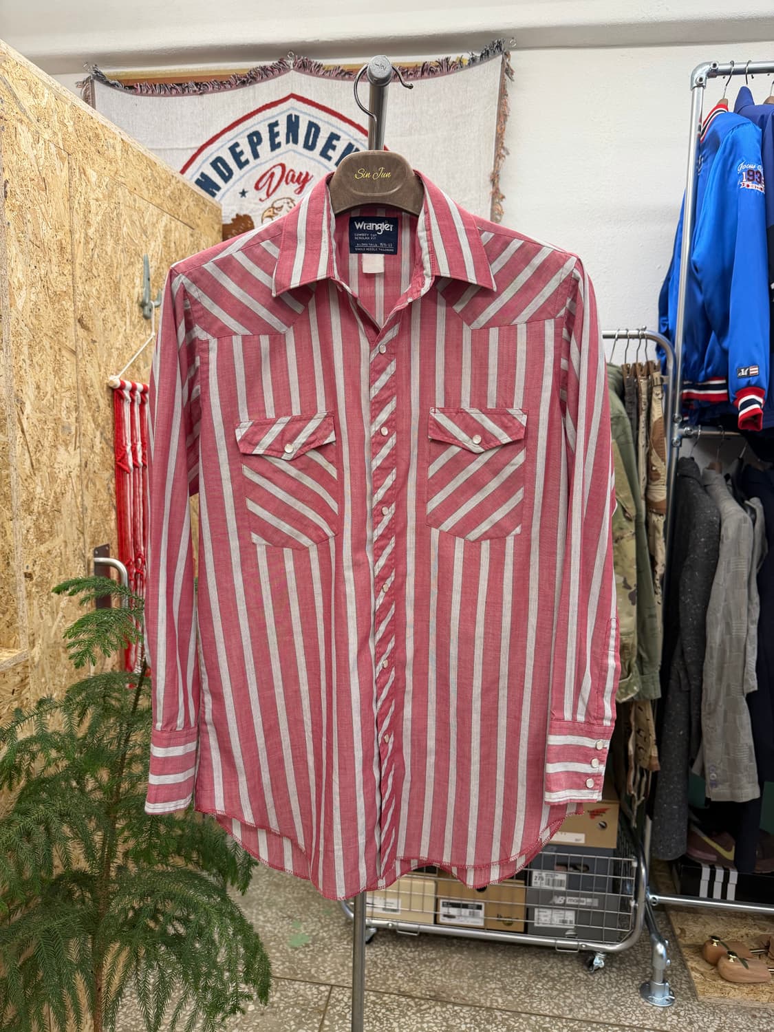 랭글러 스트라이프 웨스턴 셔츠 상품이미지2