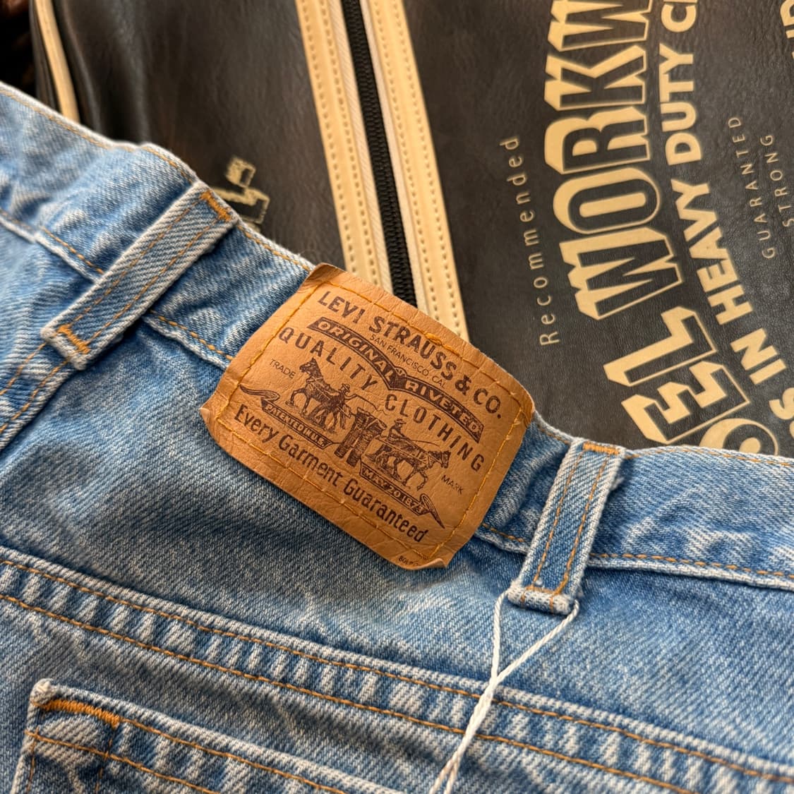 90 ~ 00S 리바이스 캐나다 생산 217 오렌지탭 데님 34 3 상품이미지4