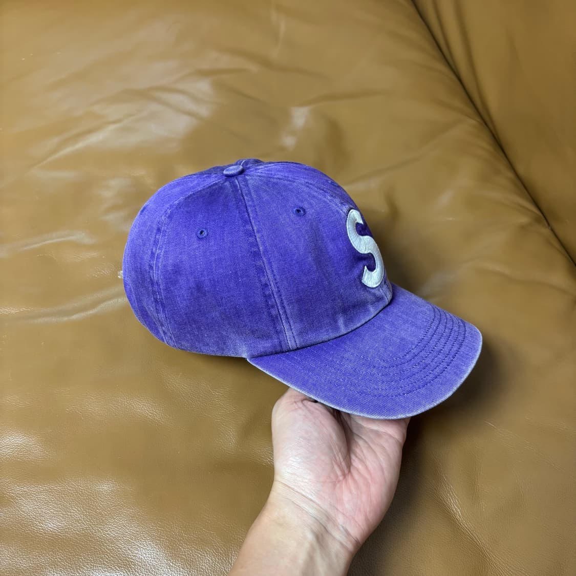 Supreme 슈프림 20ss 피그먼트 퍼플 S로고 6패널 볼캡 모자 상품이미지3