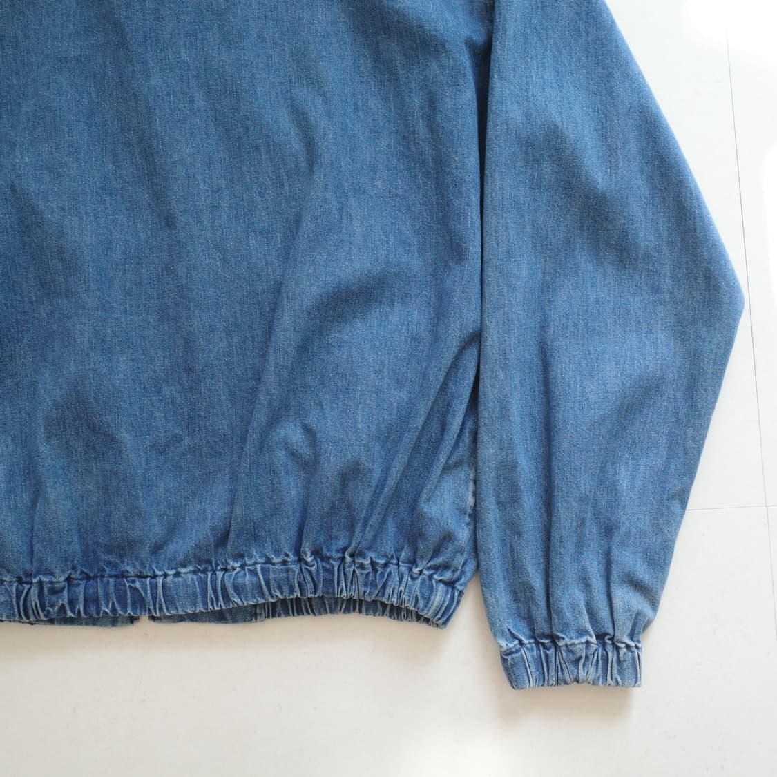90s 폴로 랄프로렌 데님 베이포트 블루종 해링턴 자켓 XL 상품이미지8