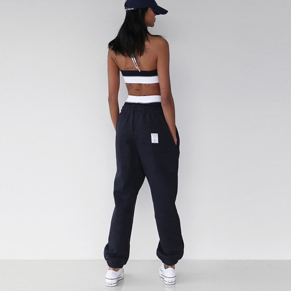 배드블러드 BCAC 엠블렘 헤비웨이트 조거팬츠 네이비 XS 상품이미지2