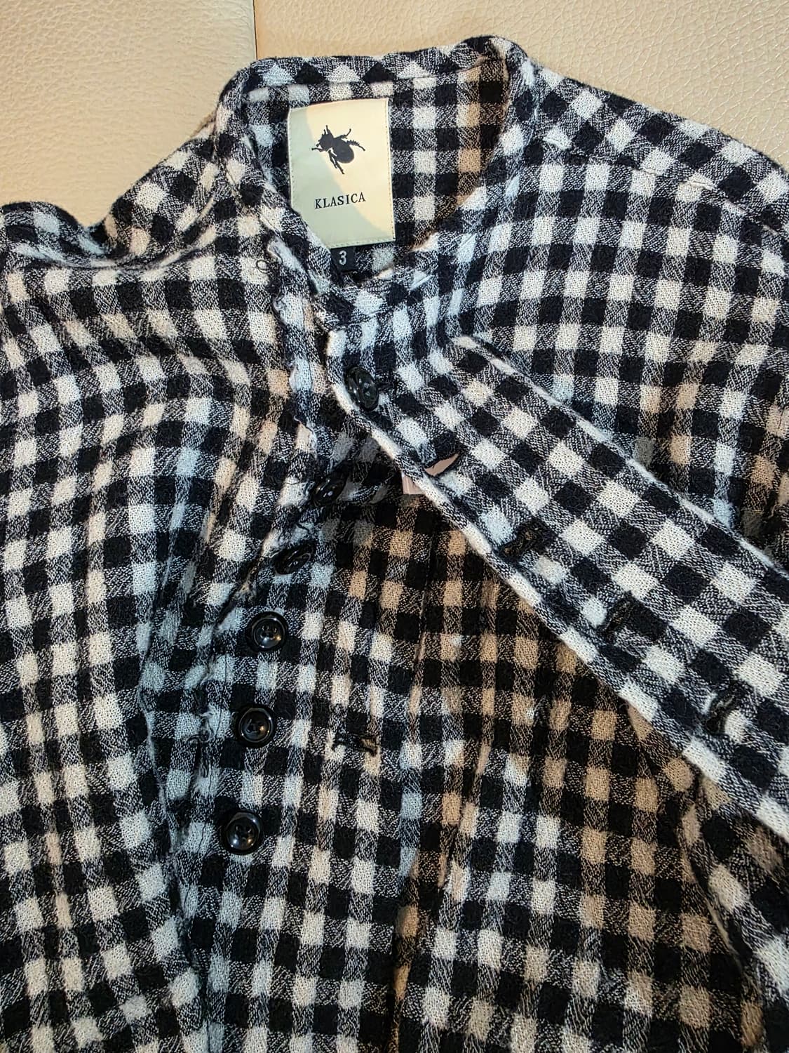 Klasica button check jacket 상품이미지5