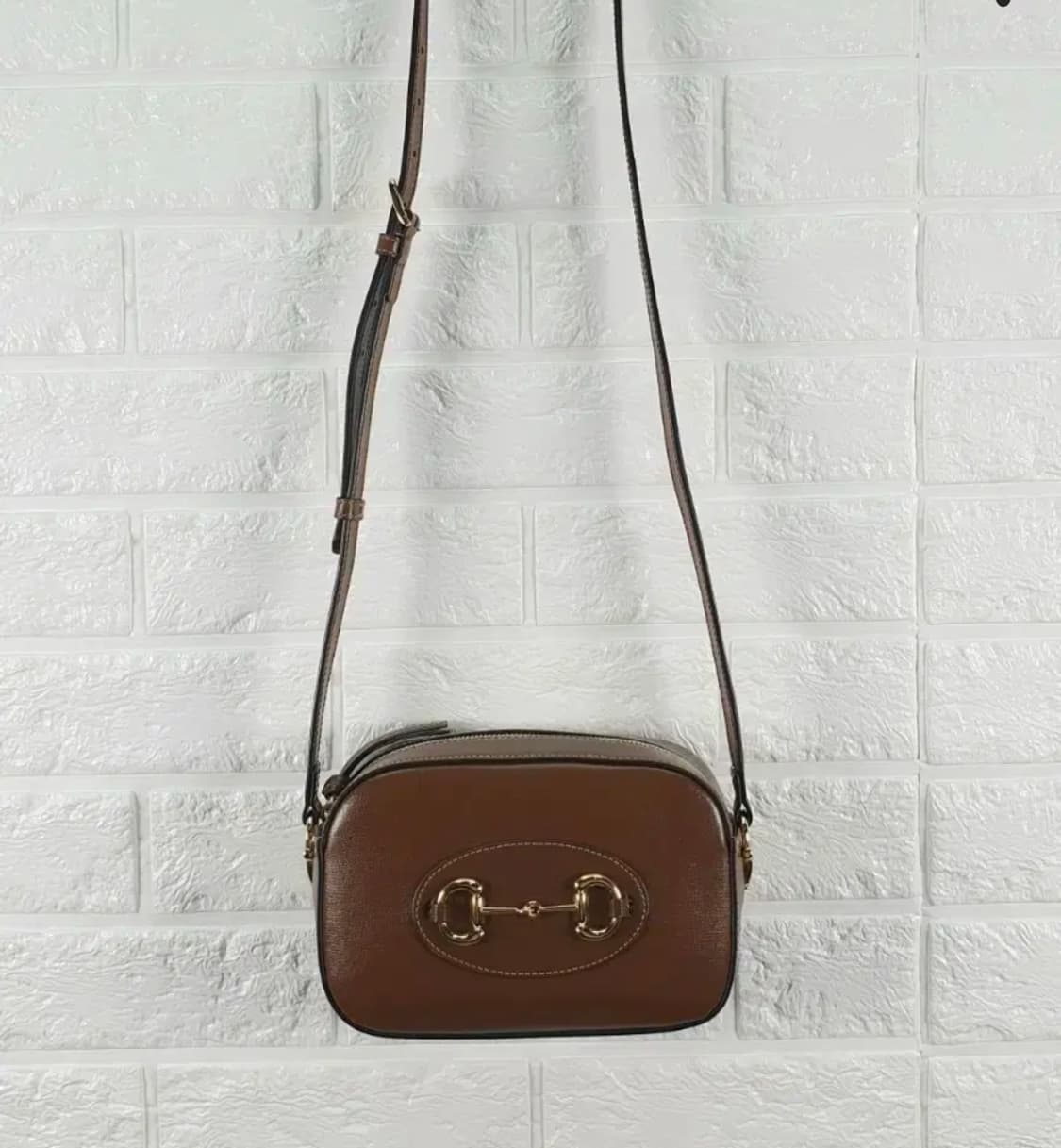 [정품]구찌 홀스빗 1955 스몰 카메라백 브라운 상품이미지2