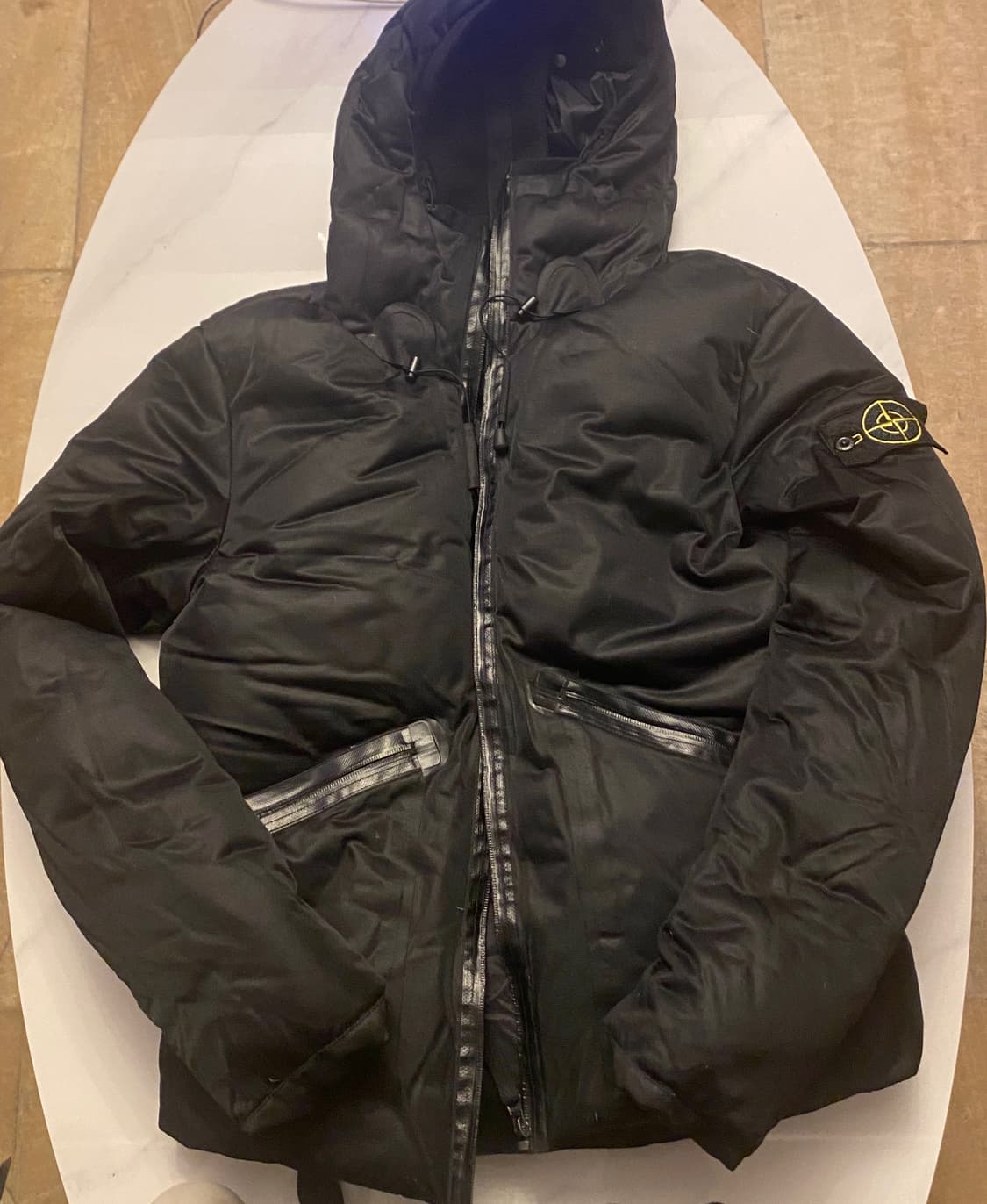 [정품] 스톤 아일랜드 웰디드 다운 프리미엄 나일론 페퍼 패딩 자켓 M 상품이미지1