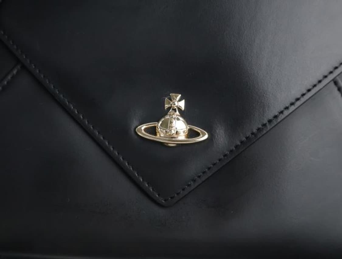 Vivienne westwood블랙 레더 폴드 백 상품이미지9