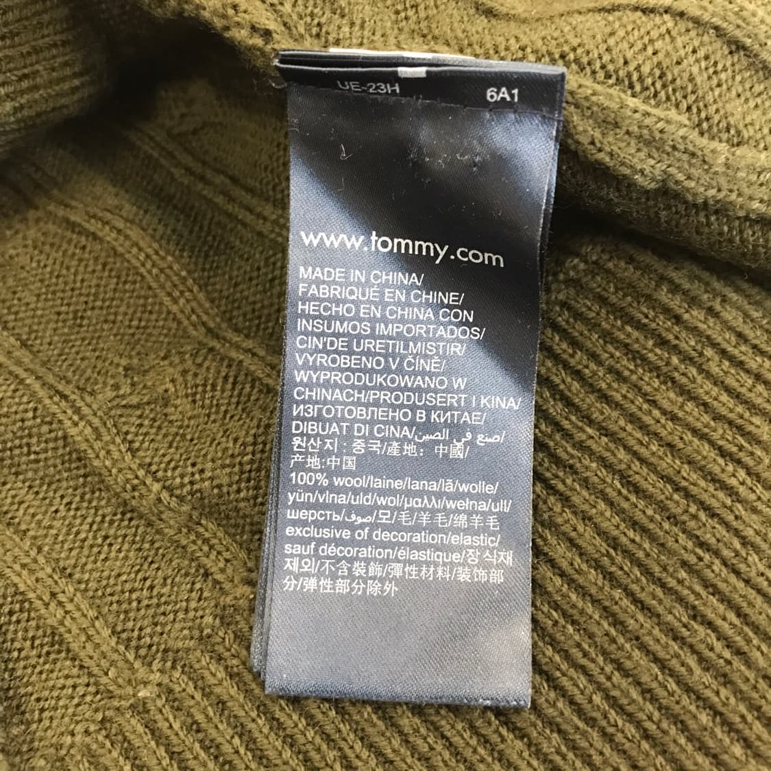 타미힐피거 럭셔리울 100프로 케이블니트 [XL사이즈] 상품이미지6