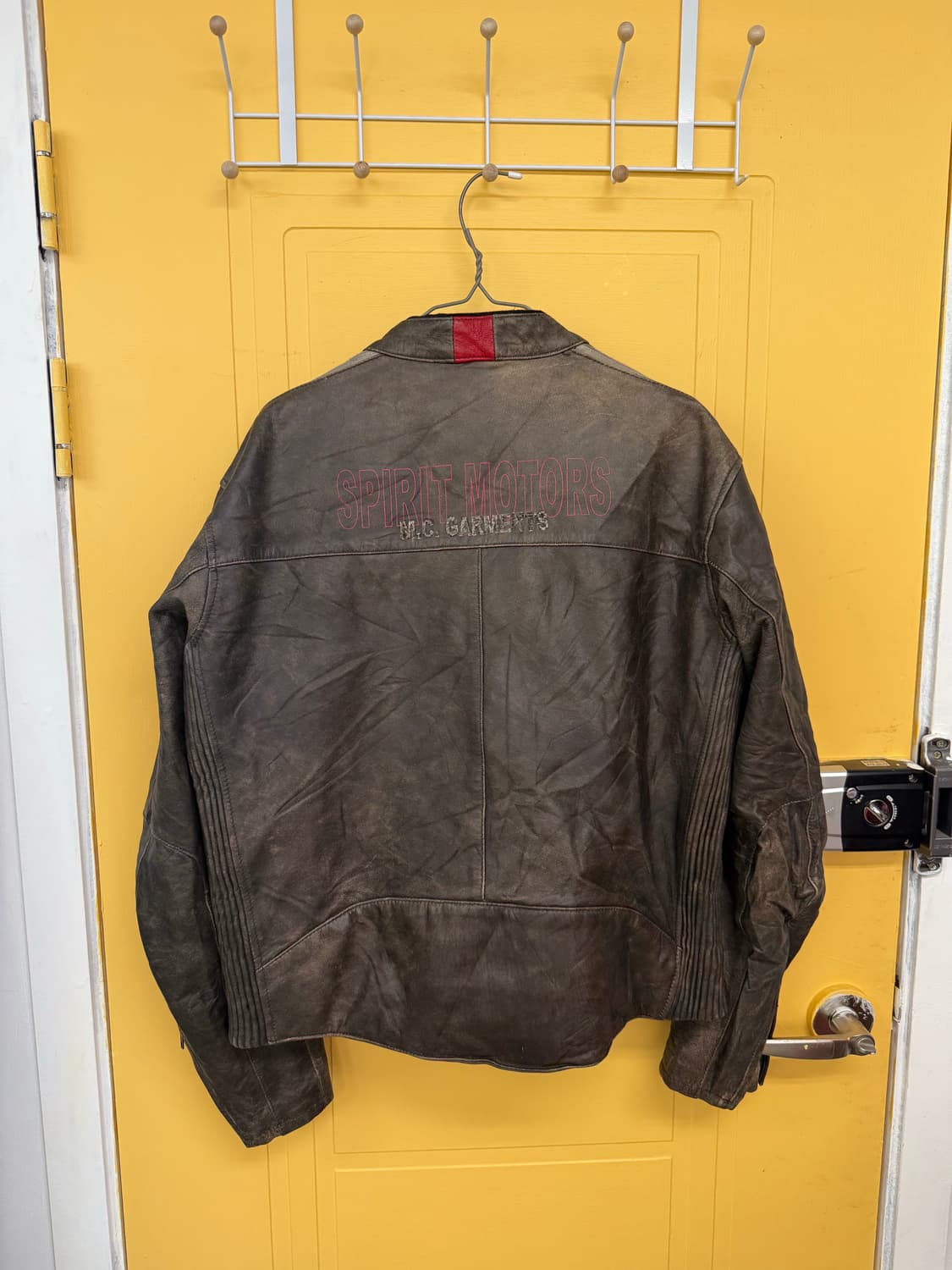 Usa leather racing jacket 레이싱 가죽 자켓 상품이미지9