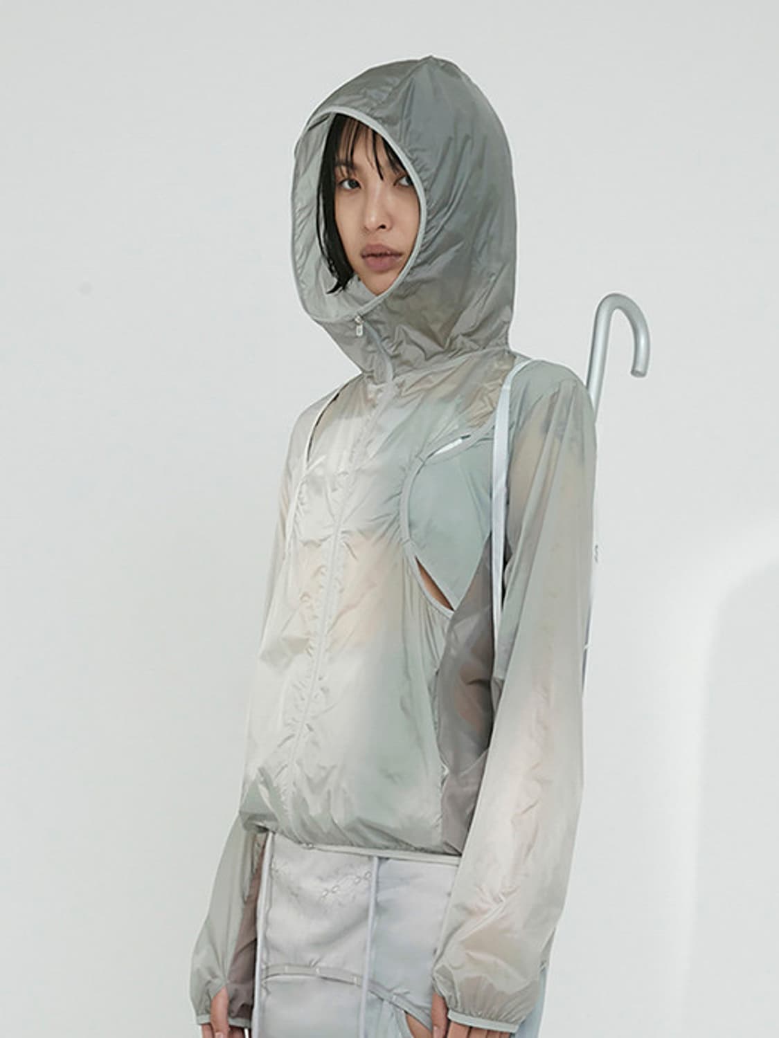 🏷 [새상품] OJOS 오호스 패커블 라이트 윈드브레이커 바람막이 그레 상품이미지2