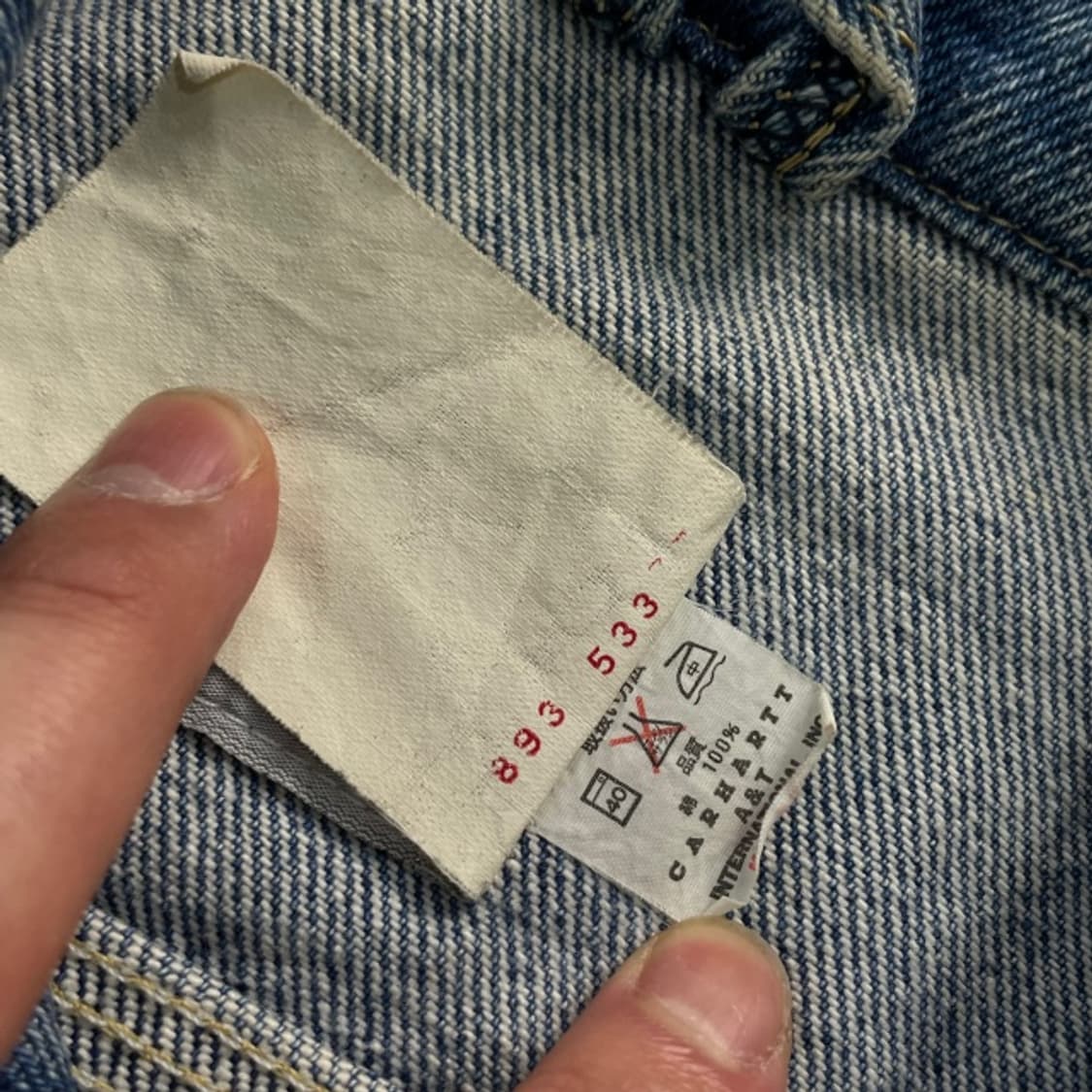 100 칼하트 데님 베스트 상품이미지4