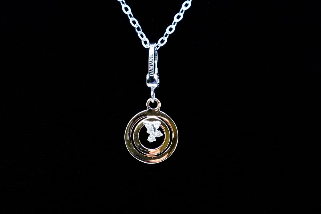 다미아니 소피아로렌 18K 화이트골드 핑크골드 천연 다이아 목걸이 펜던트 상품이미지6