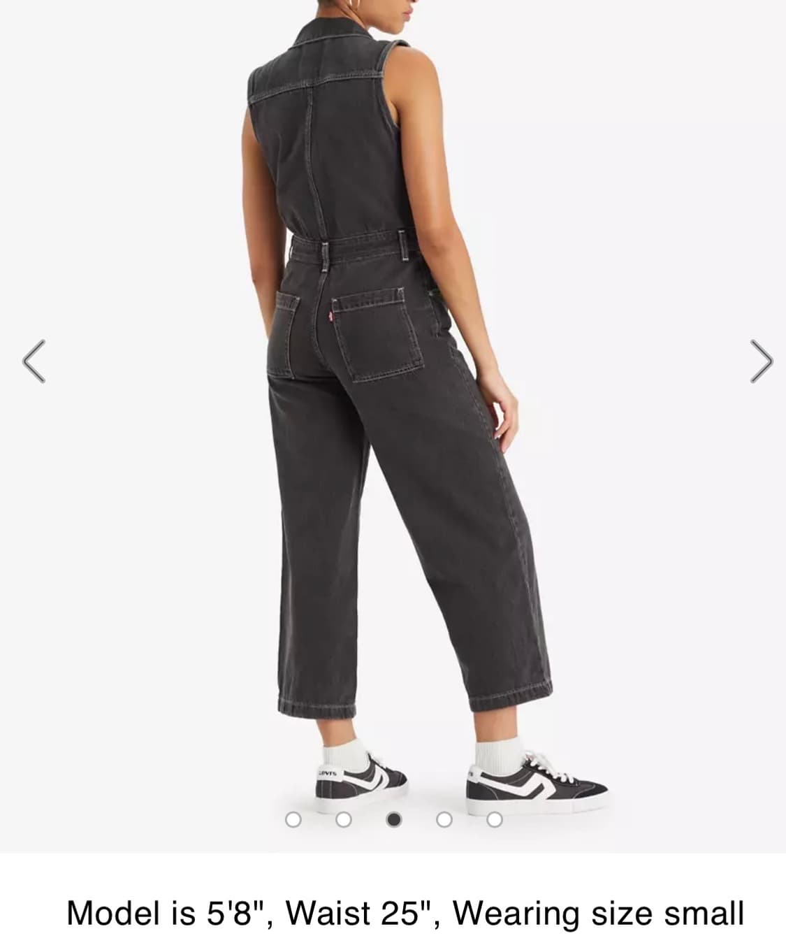 리바이스 슬리브리스 데님 점프수트 M 상품이미지4