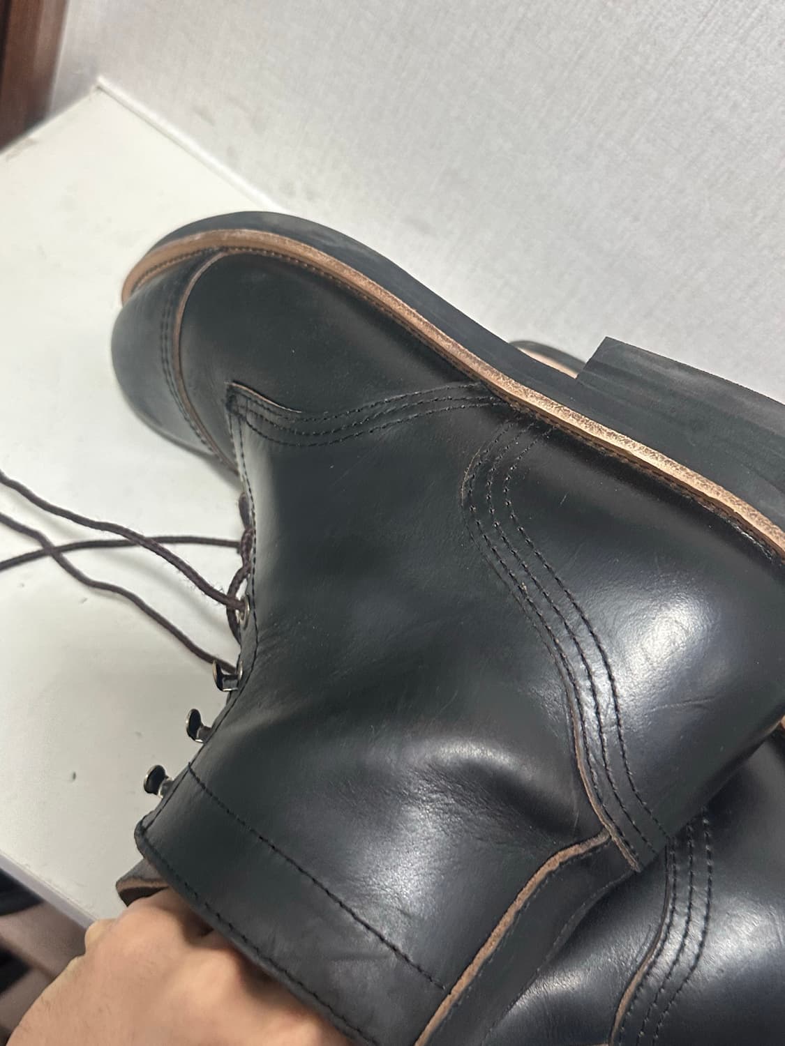 조셉트 크롬악셀 워커 부츠 280사이즈입니다. 사진에서 보시다시피, 묵직 상품이미지5