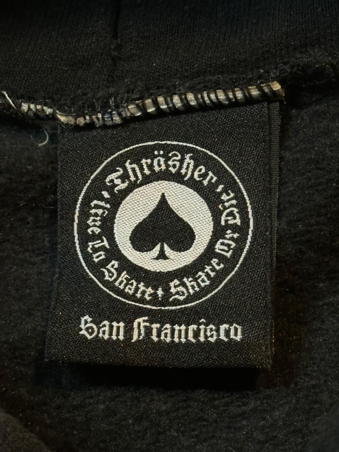 트레셔 THRASHER 플레임 로고 후드티 블랙 상품이미지4